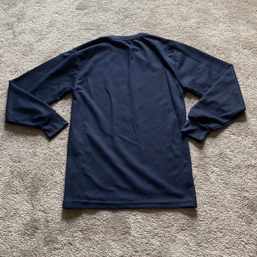 Northern Explosion Thermal Base Layer Set SIZE M Navy Waffle Knit Long Johns